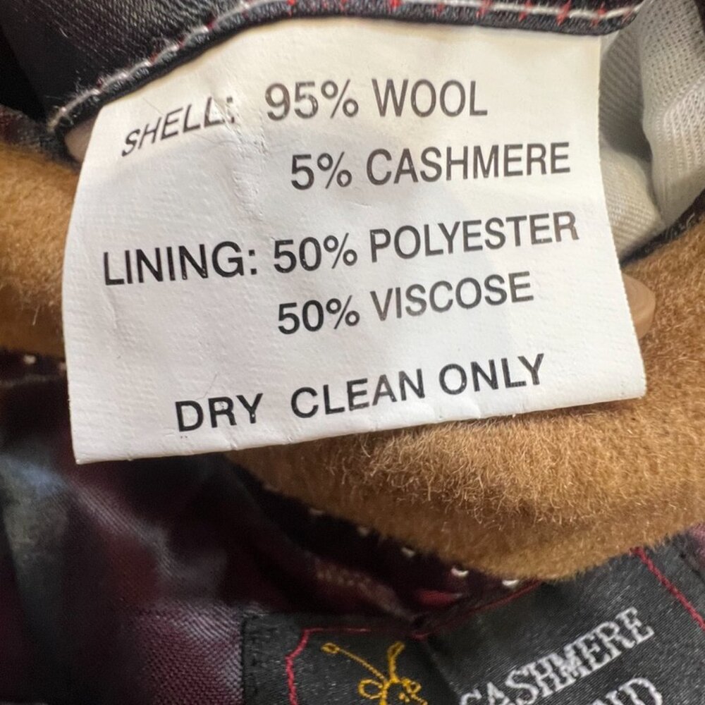 Riccardo Fazzi Cashmere Wool Blend Single Breast Men's Camel Coat 3XL - Picture 15 of 15